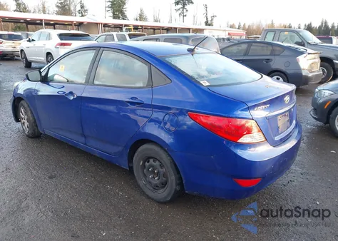 2013 Hyundai Accent Gls из США, поврежденный, VIN KMHCT4AE0DU539153